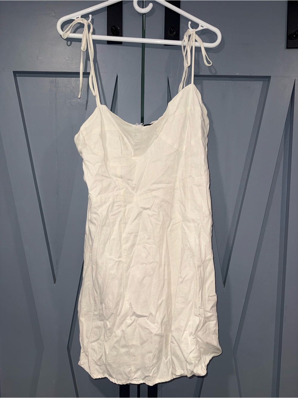 Dynamite White Tie-Shoulder Slip Dress